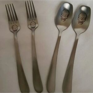 Skull Flatware Set Stainless Steel